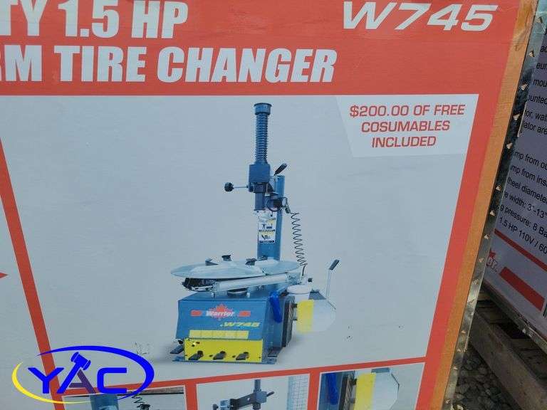 HD 1.5 HP Swing Arm Tire Changer Yorkton Auction Centre