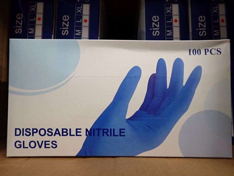Lot of (98,000) Pure Glove Nitrile Disposable Gloves Yellow Tag Auctions
