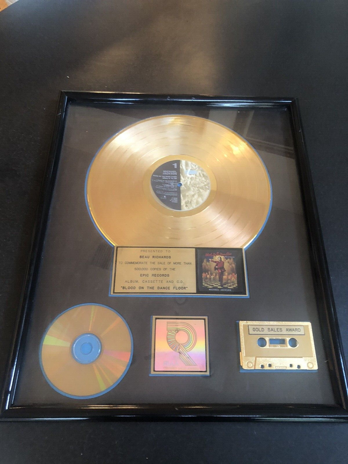 Michael Jackson Original RIAA Gold Record Award Memorabilia Catalogue