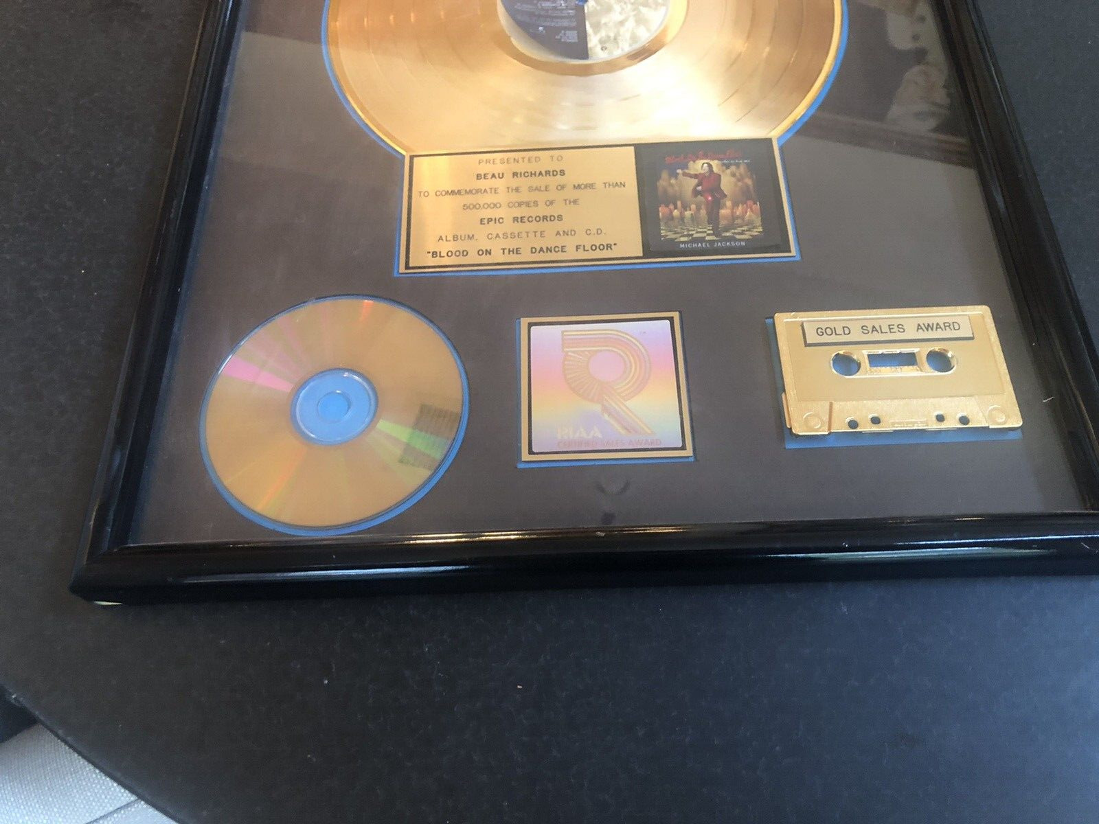 Michael Jackson Original RIAA Gold Record Award Memorabilia Catalogue