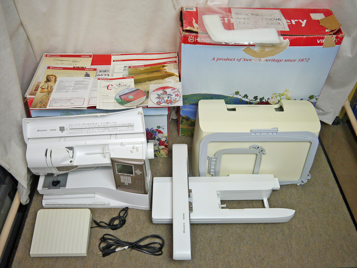 ジャンク品 2個口発送 刺繍ミシン HUSQVARNA VIKING デザイナー トパーズ30(その他)｜売買されたオークション情報