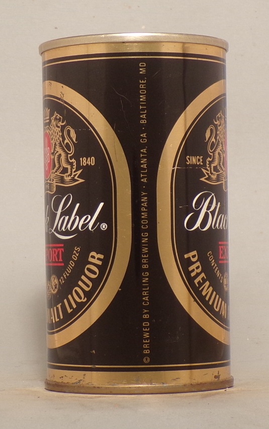 Lot Detail Black Label Export Malt Liquor Tab Top, Atlanta and Baltimore