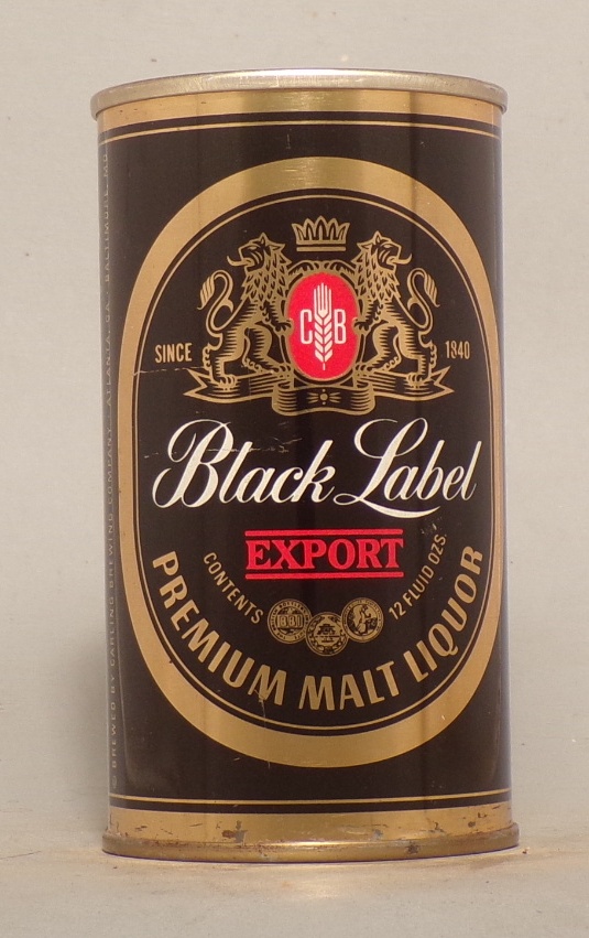 Lot Detail Black Label Export Malt Liquor Tab Top, Atlanta and Baltimore