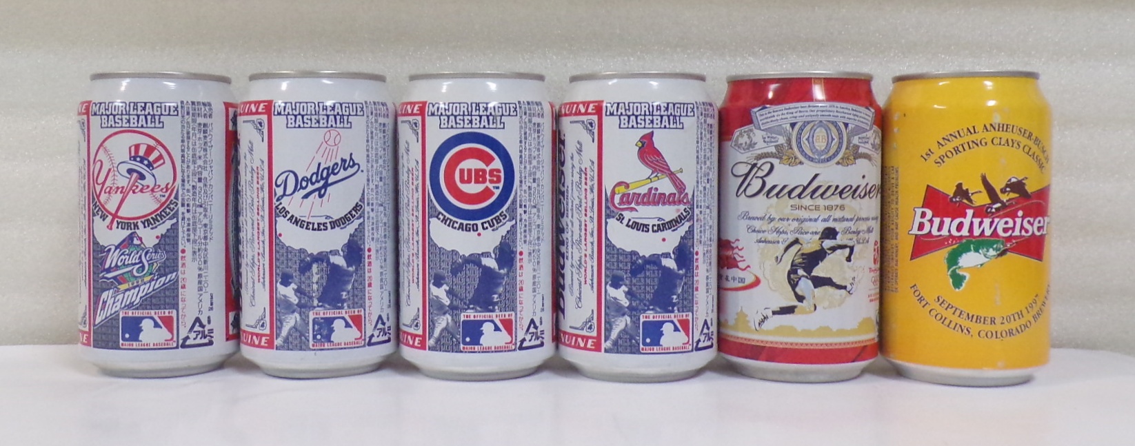 Lot Detail 6 12 Ounce Budweiser Aluminum Sports Cans 1