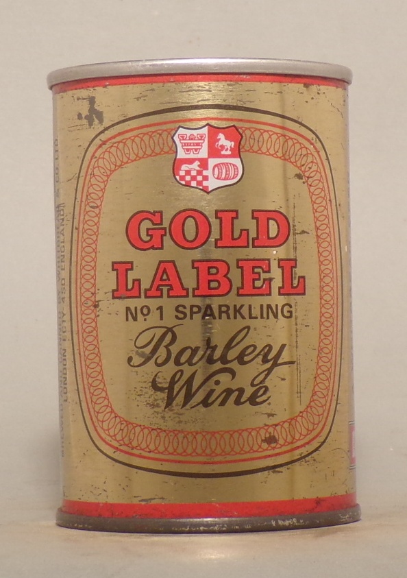 Lot Detail Gold Label Barley Wine 9 2/3 Ounce Tab Top, UK