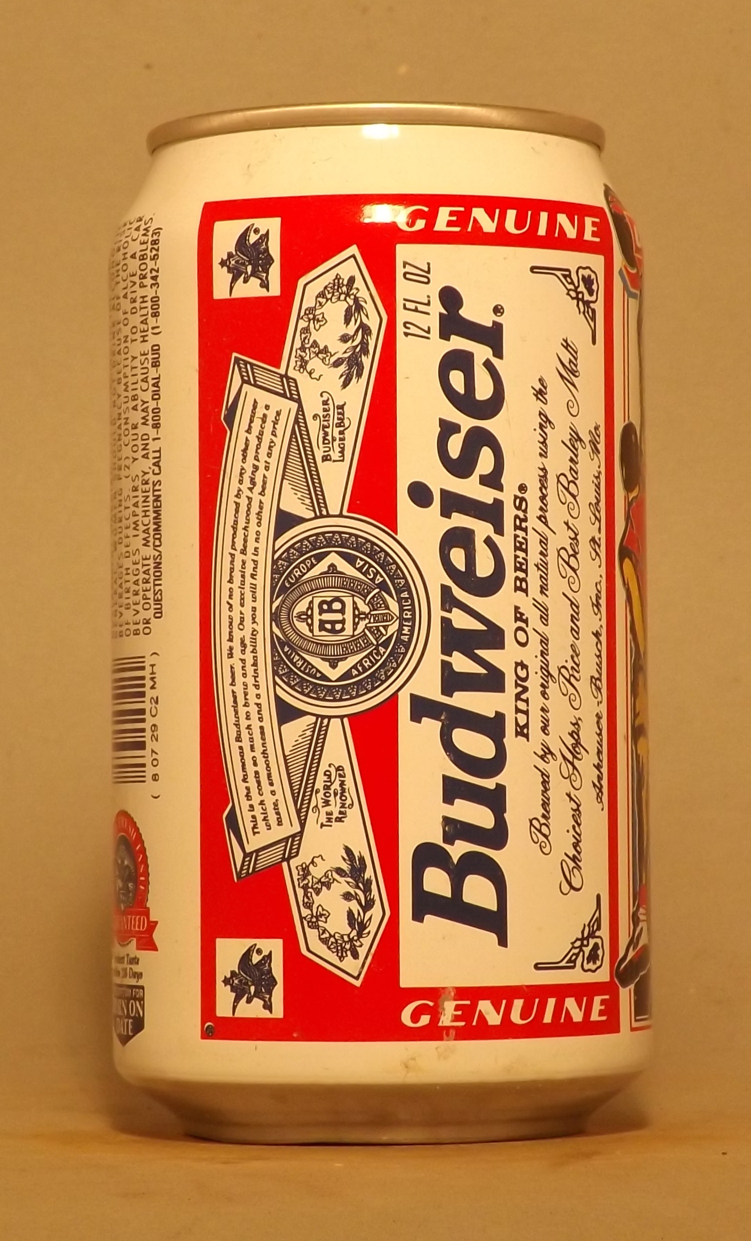 Lot Detail Budweiser US Forces Basketball StaTab