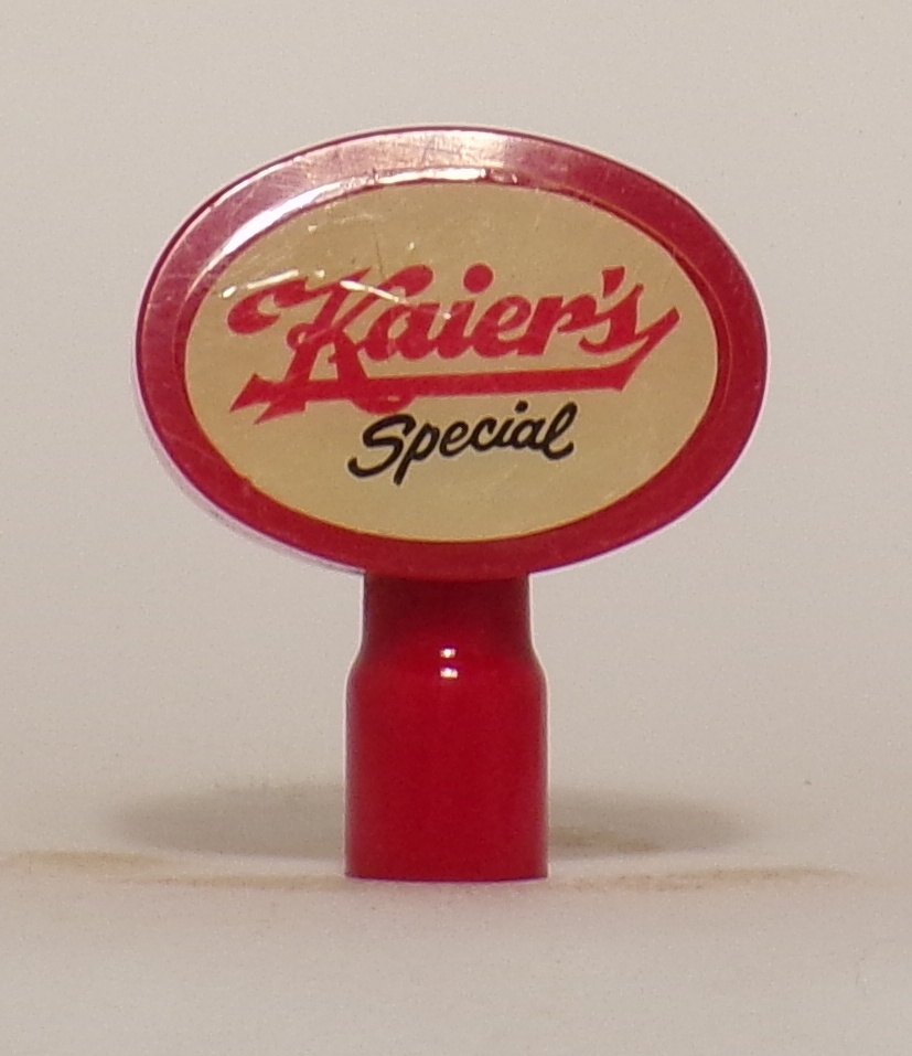 Lot Detail Kaier's Special Tap Knob, Mahanoy City, PA