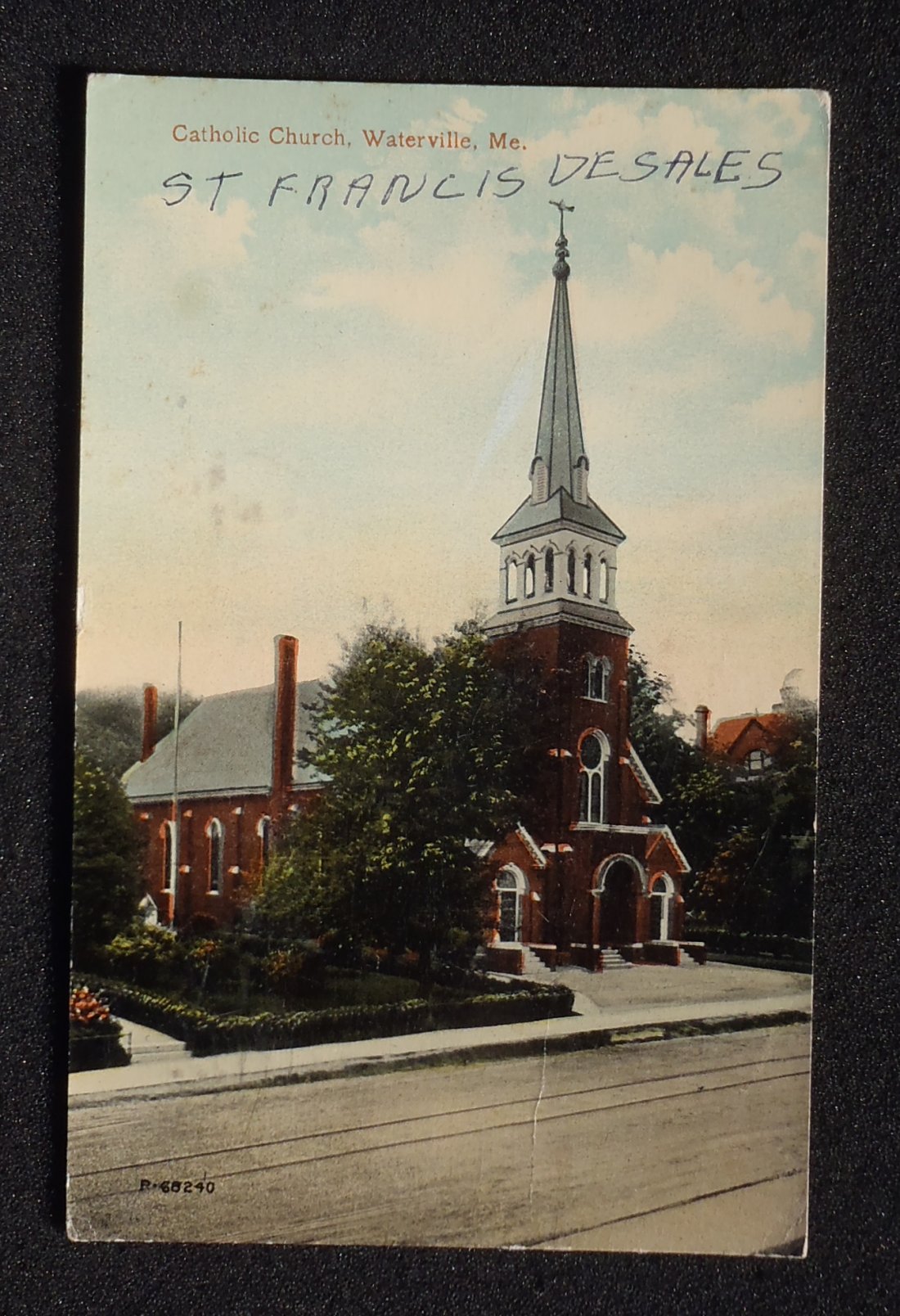 1919 St. Francis DeSales Catholic Church Waterville ME Kennebec Co