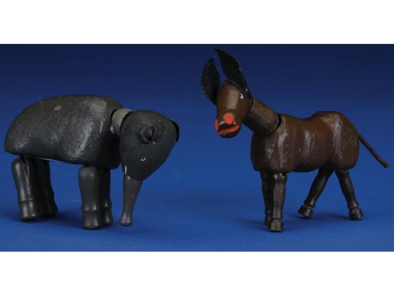 Lot Detail SCHOENHUT HUMPTY DUMPTY MINIATURE DONKEY ELEPHANT