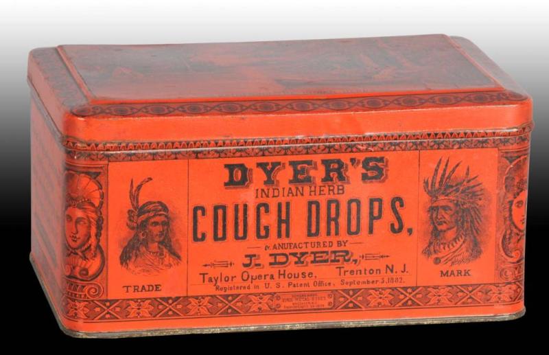Lot Detail DYER'S INDIAN HERB COUGH DROPS TIN.