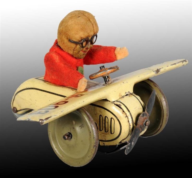 Lot Detail SCHUCO FLYWHEEL AIRPLANE PUSH TOY.