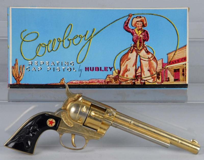 Lot Detail HUBLEY GOLD COWBOY CAP GUN.