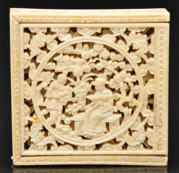 Lot Detail RARE CARVED IVORY PUZZLE BOX.
