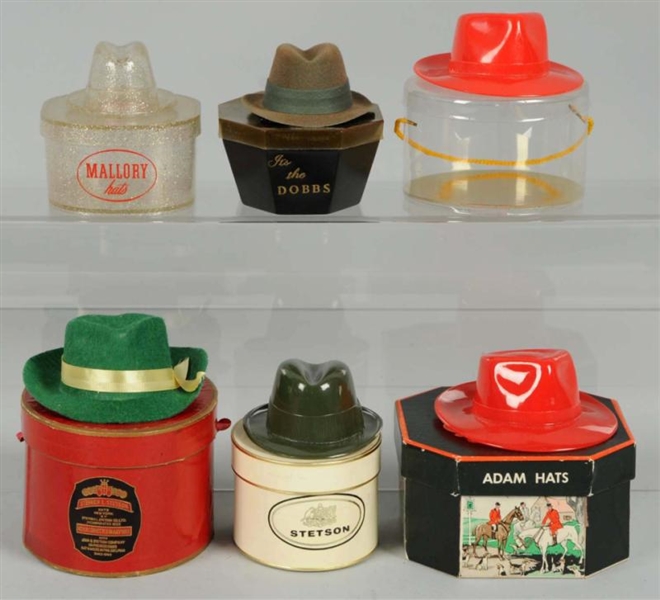 Lot Detail LOT OF 6 MINIATURE HAT BOXES WITH HATS.
