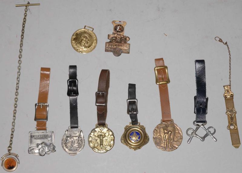 Lot Detail LOT OF 10 WATCH FOBS.