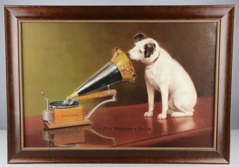 Lot Detail VICTOR HIS MASTER'S VOICE NIPPER PAINTING