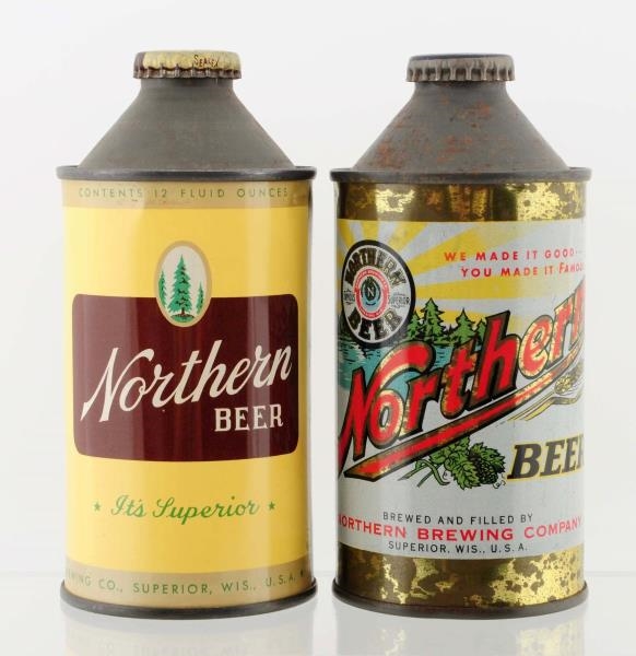 Lot Detail LOT OF 2 NORTHERN BEER CONE TOP BEER CANS.
