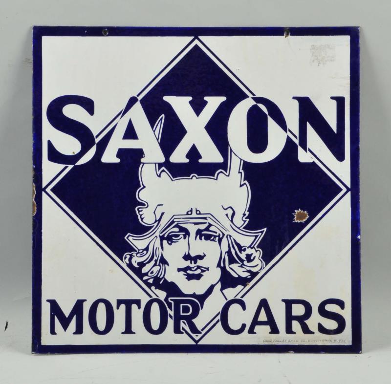 Lot Detail SAXON MOTOR CARS WITH ICONIC VIKING IMAGE SIGN.