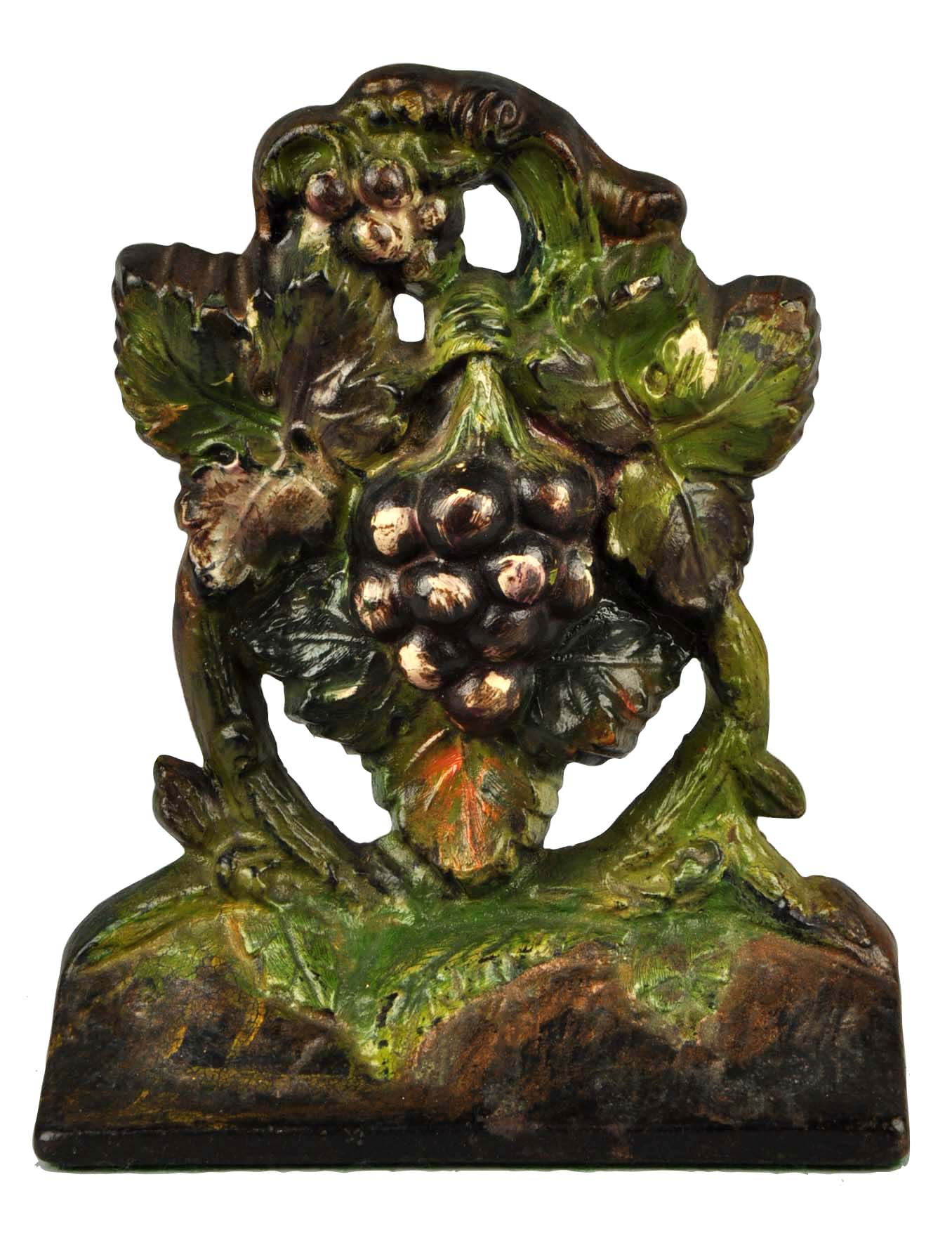 Lot Detail CAST IRON GRAPES DOORSTOP.