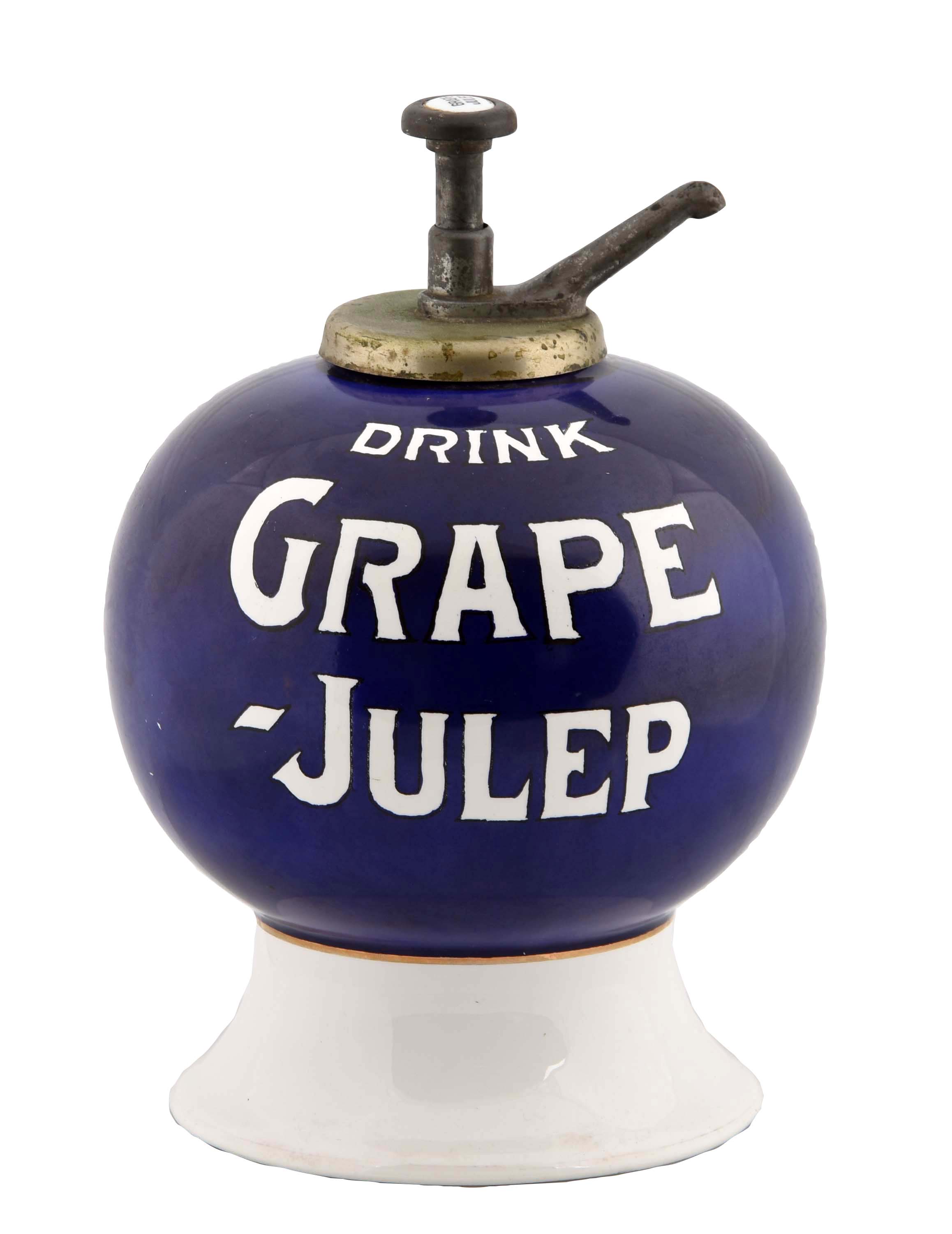 Lot Detail DRINK GRAPE JULEP SYRUP DISPENSER.