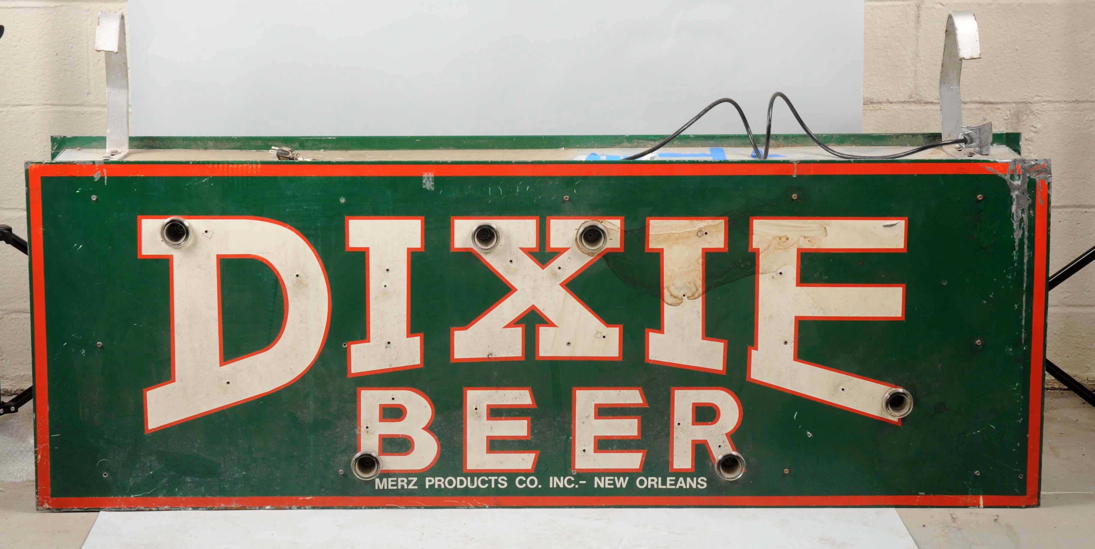 Lot Detail DIXIE BEER DOUBLE SIDED NEON SIGN.
