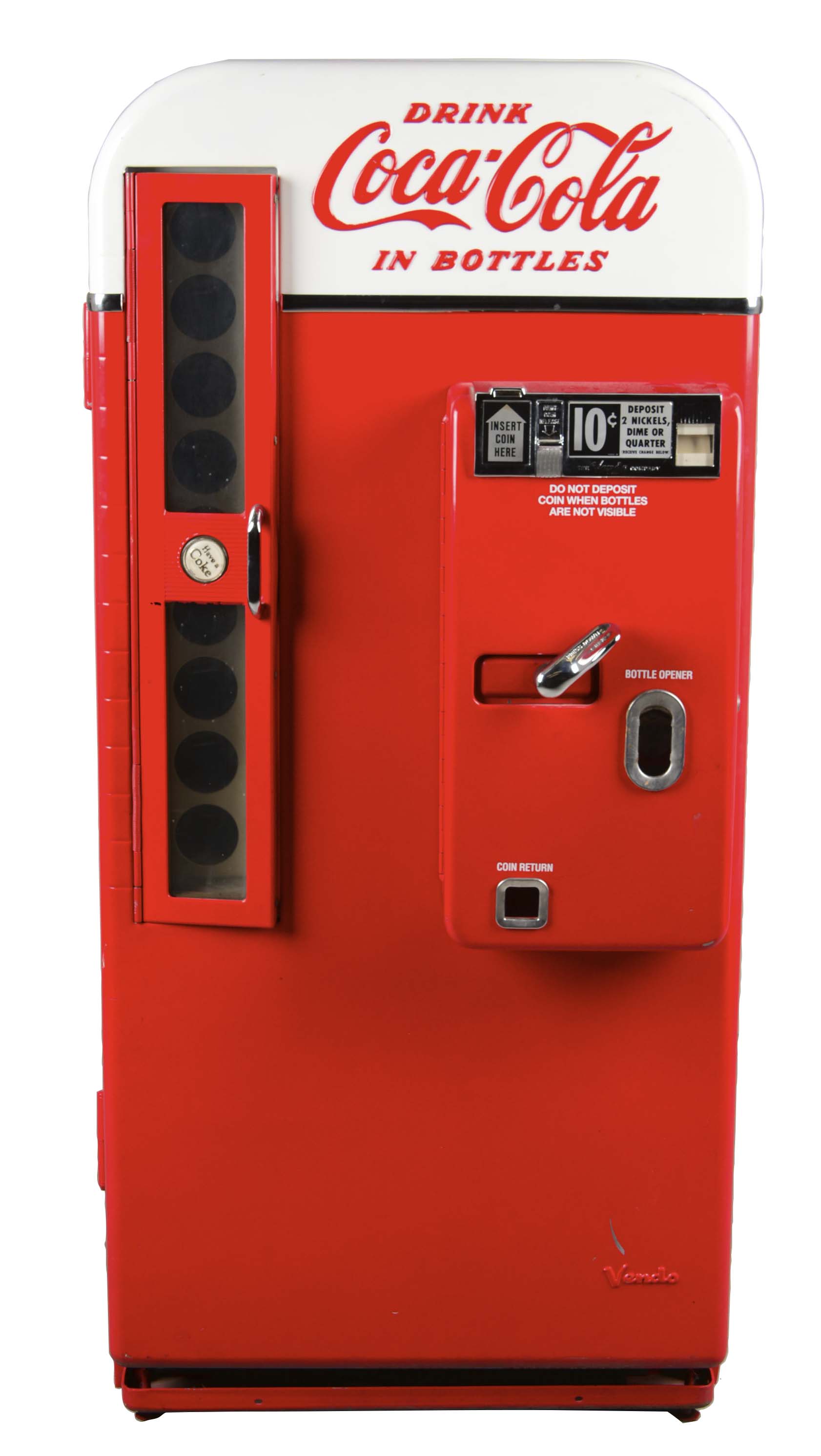 Lot Detail 10¢ VENDO 81 COCACOLA VENDING MACHINE