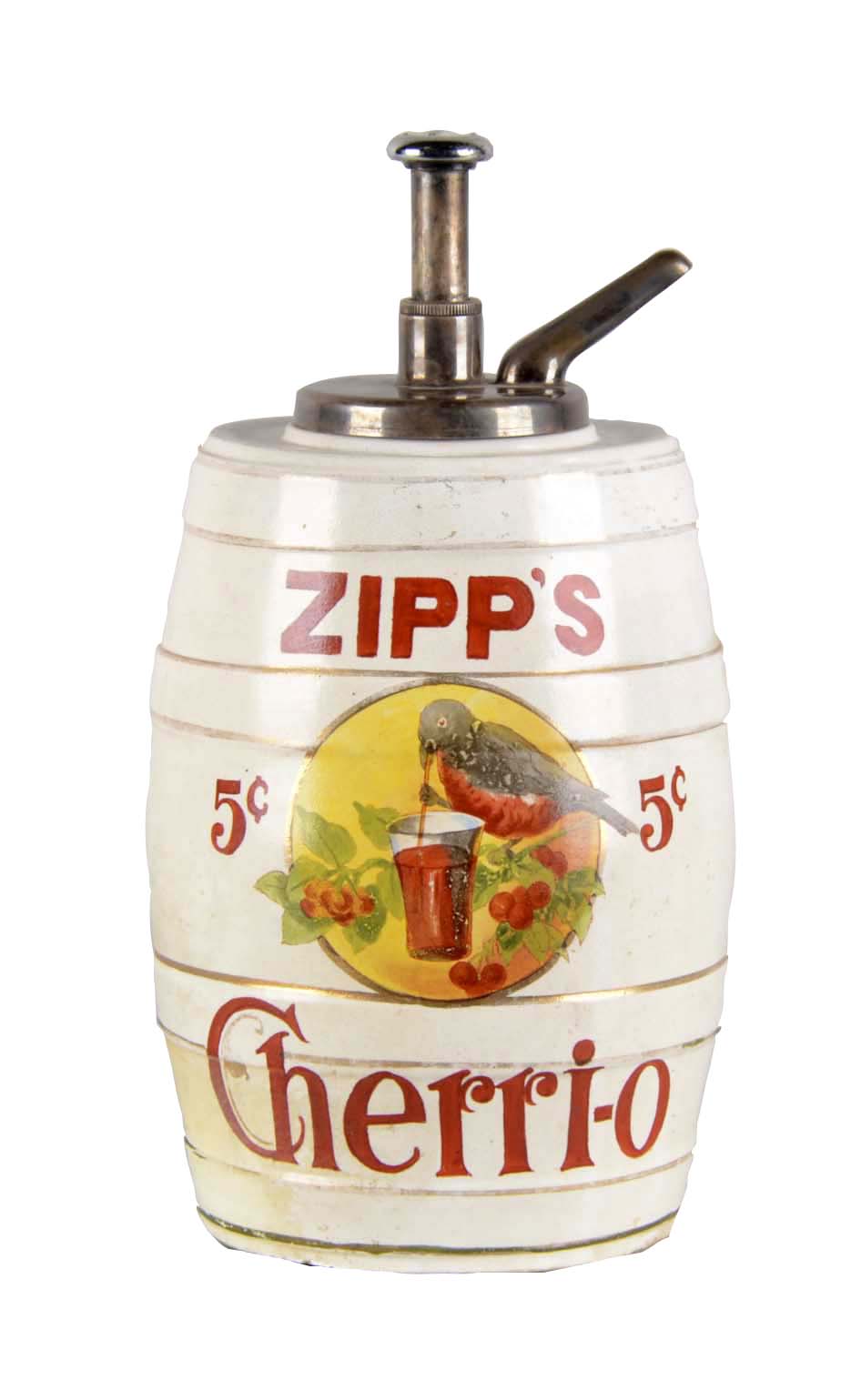 Lot Detail Zipp's Cherrio Syrup Dispenser