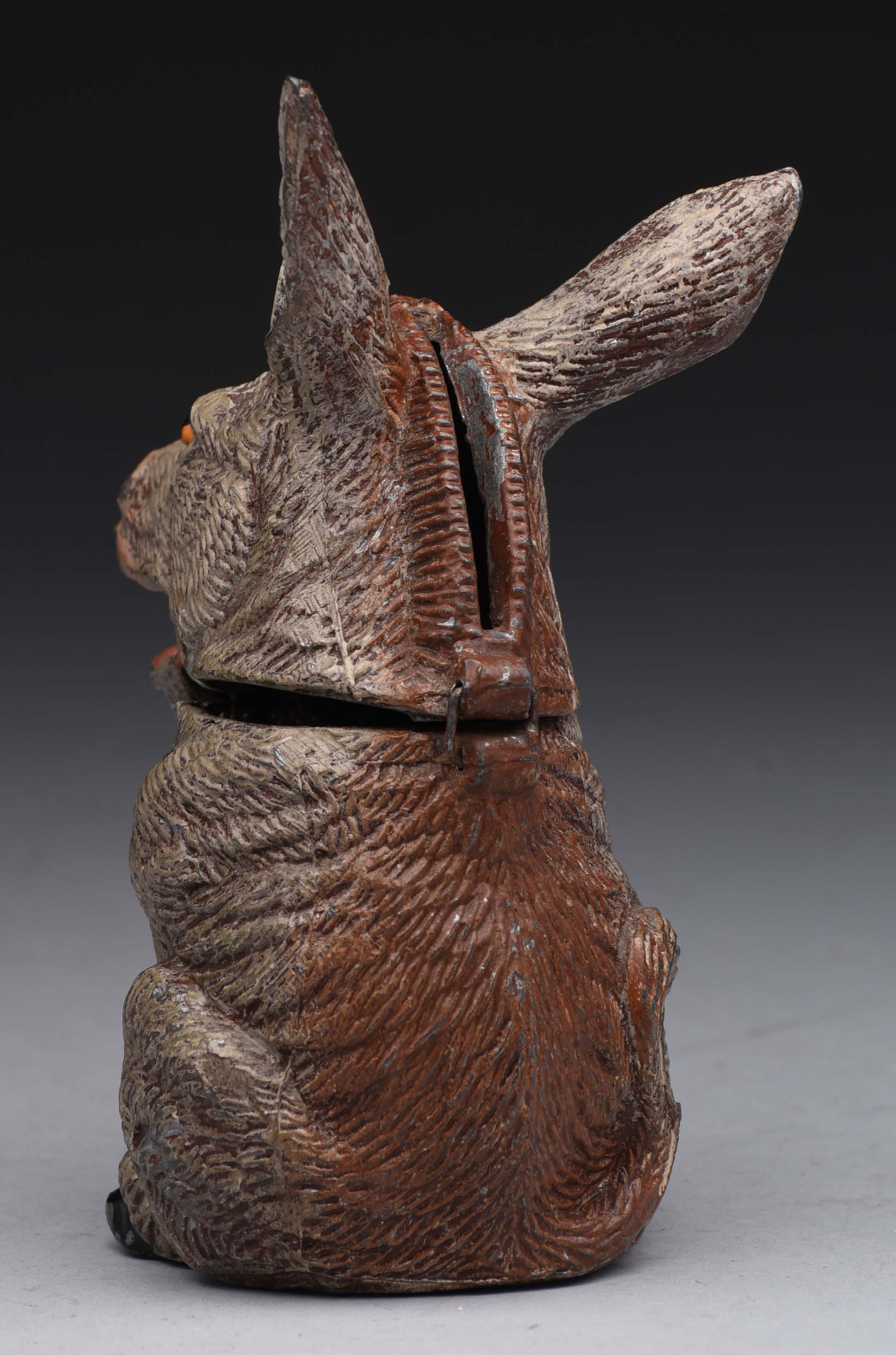 Lot Detail SPELTER DONKEY SPRING JAW MECHANICAL BANK.