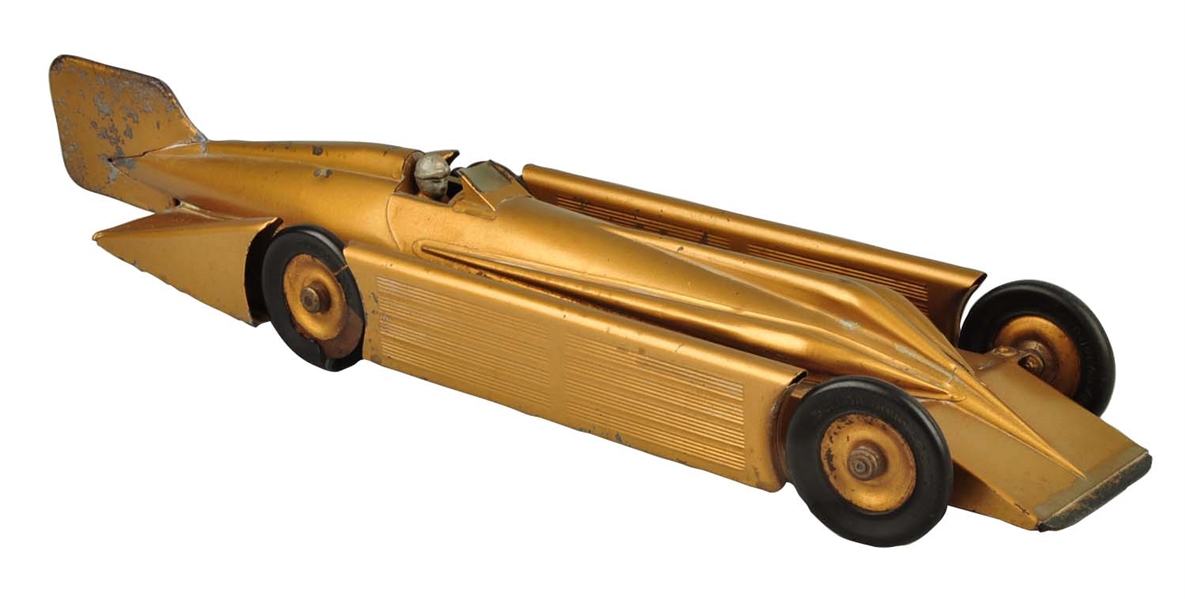 Lot Detail PRESSED STEEL KINGSBURY GOLDEN ARROW RACER CAR.