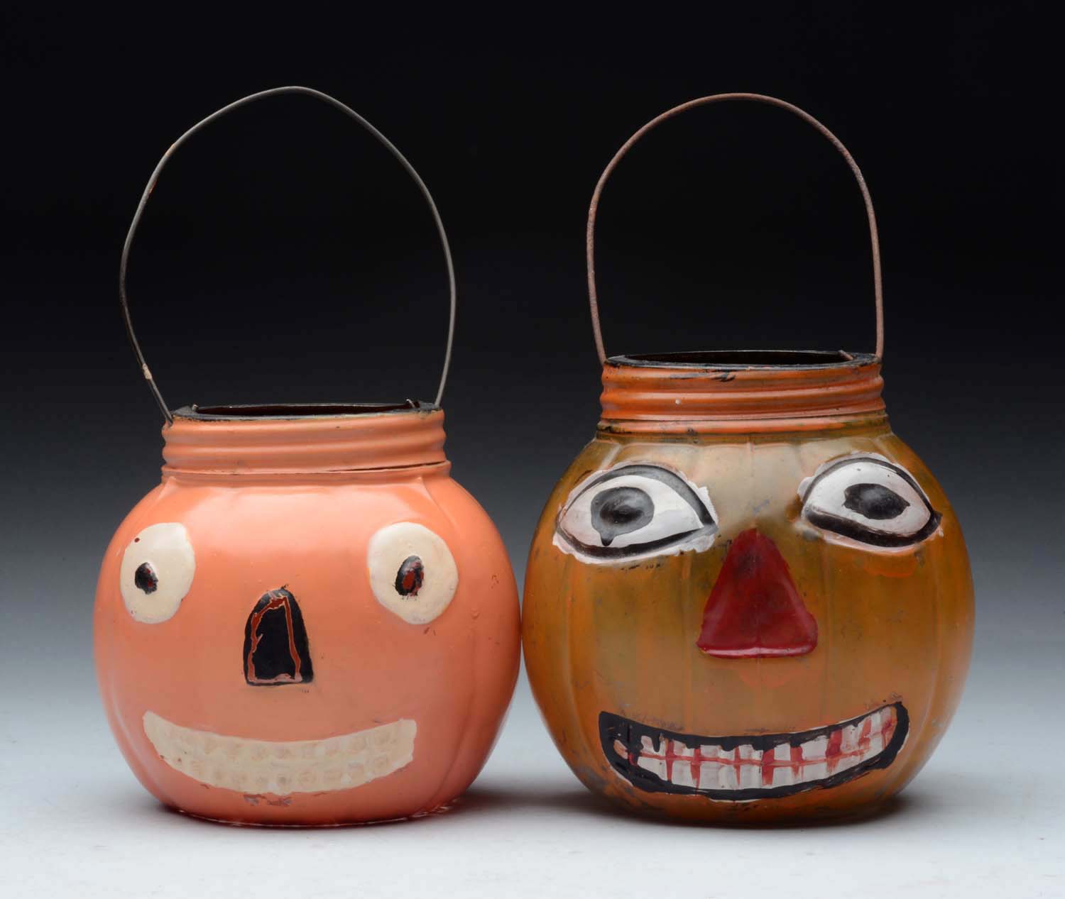 Lot Detail LOT OF 2 HALLOWEEN CANDY CONTAINERS.