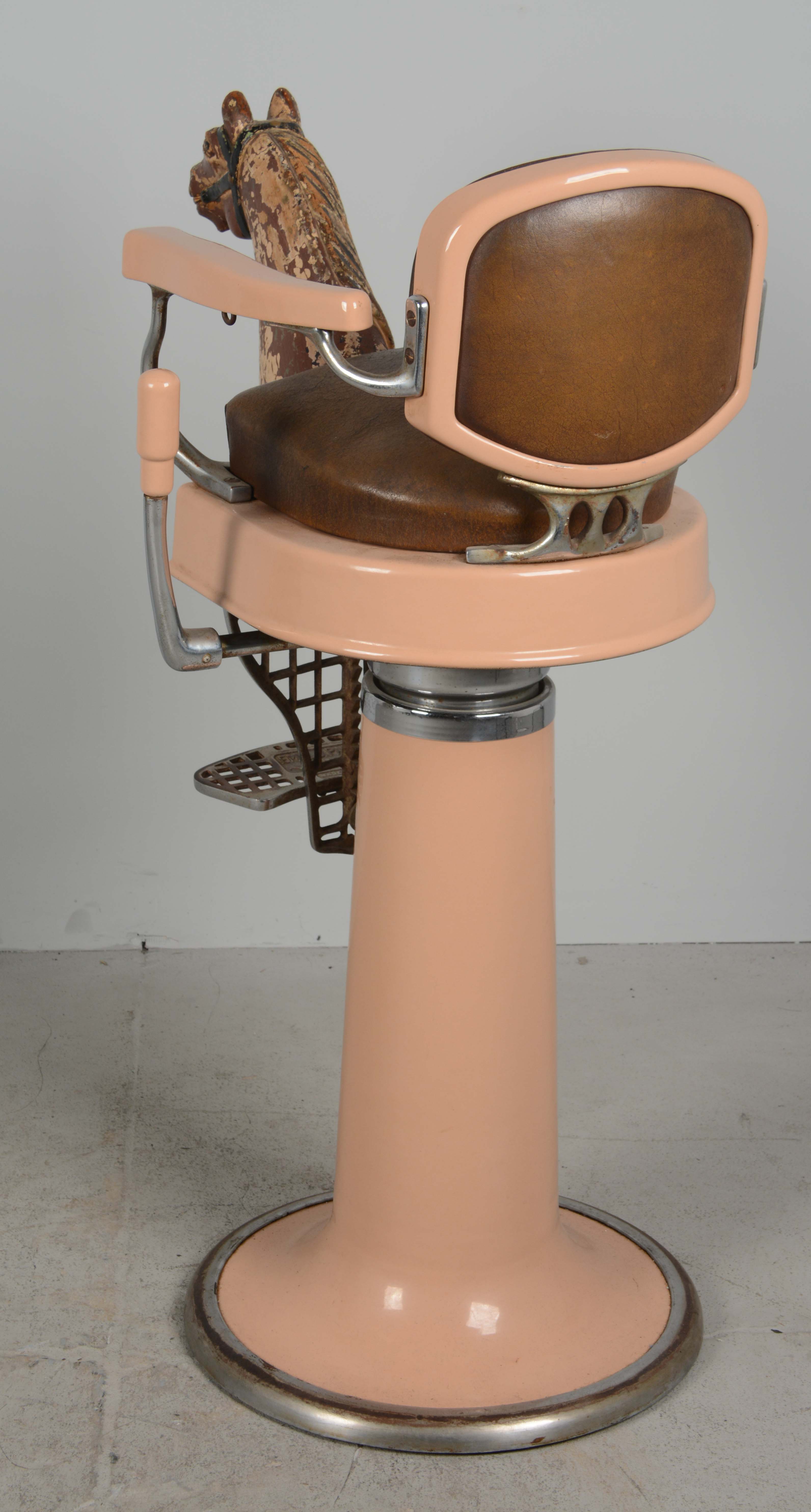 Lot Detail EMIL J. PAIDAR CHILDREN'S BARBER CHAIR WITH HORSE