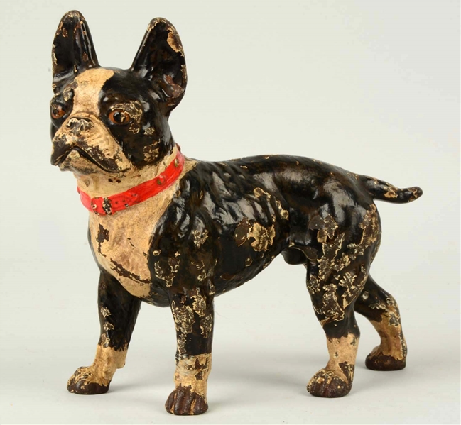 Lot Detail CAST IRON STANDING BOSTON TERRIER DOG DOORSTOP.