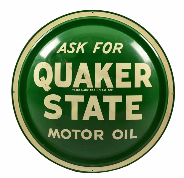 Lot Detail QUAKER STATE MOTOR OIL SIGN.