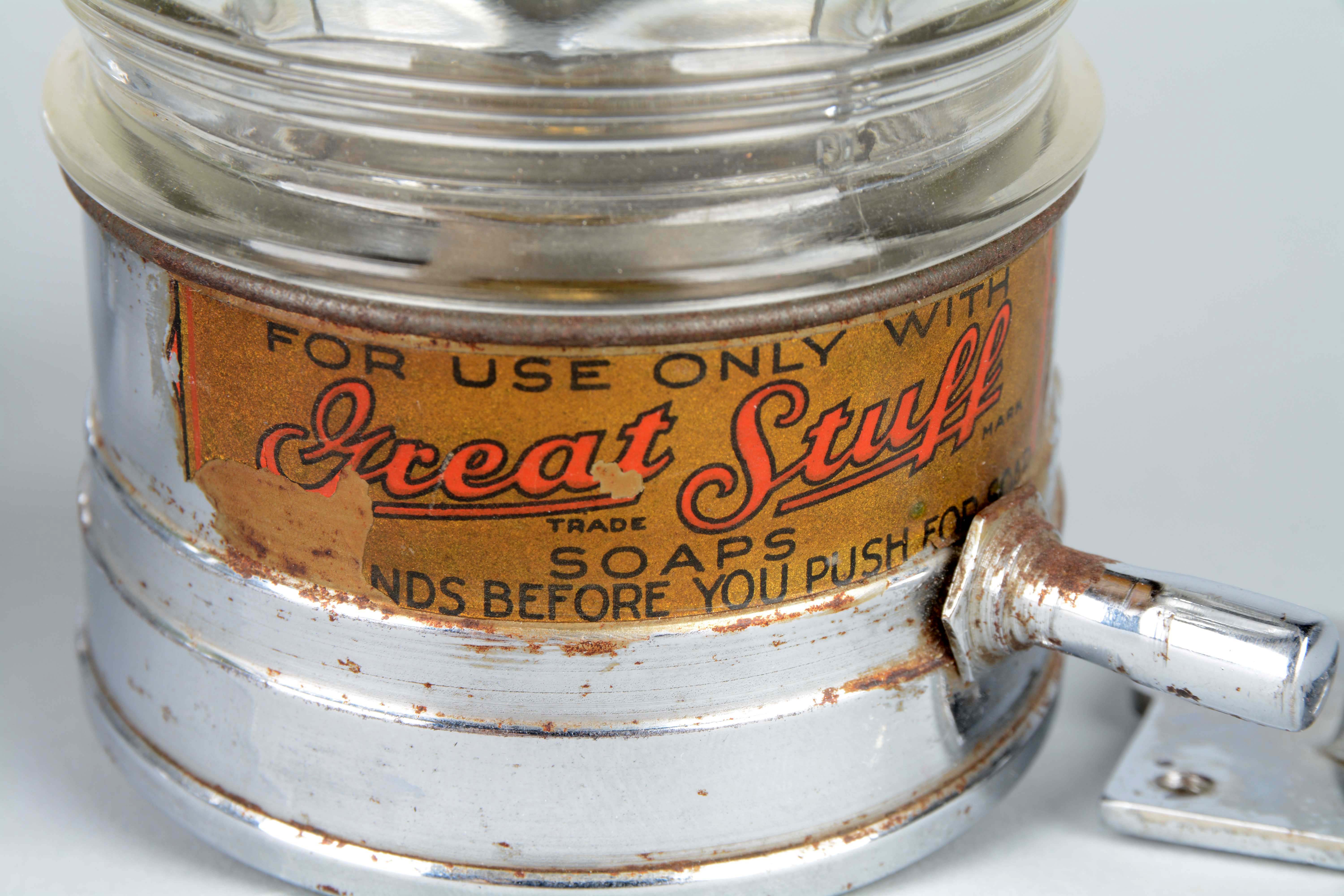 Lot Detail LOT OF 3 ANTIQUE WALLMOUNT SOAP DISPENSERS