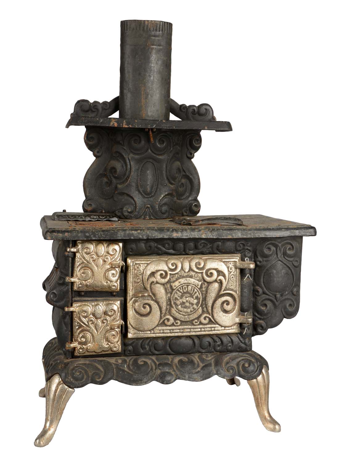 Lot Detail REPRODUCTION "FAVORITE" CAST IRON MINIATURE STOVE.