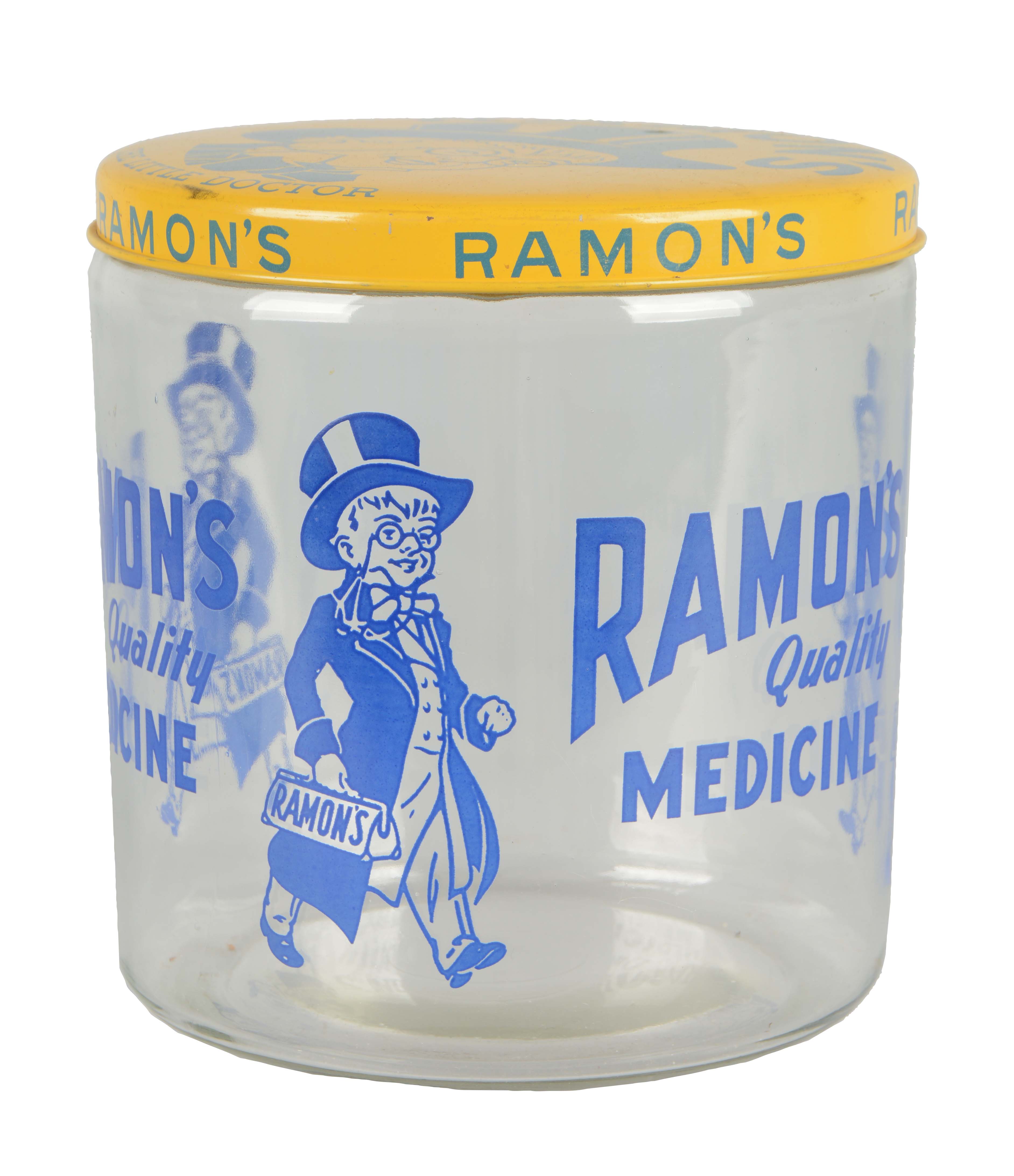 Lot Detail RAMON'S QUALITY MEDICINE GLASS DISPLAY JAR.