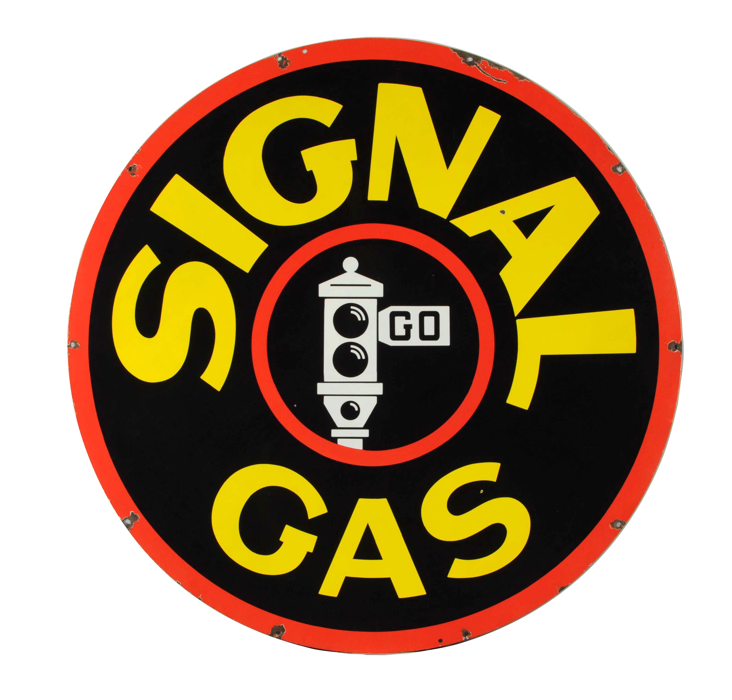 Lot Detail SIGNAL GASOLINE PORCELAIN SIGN.