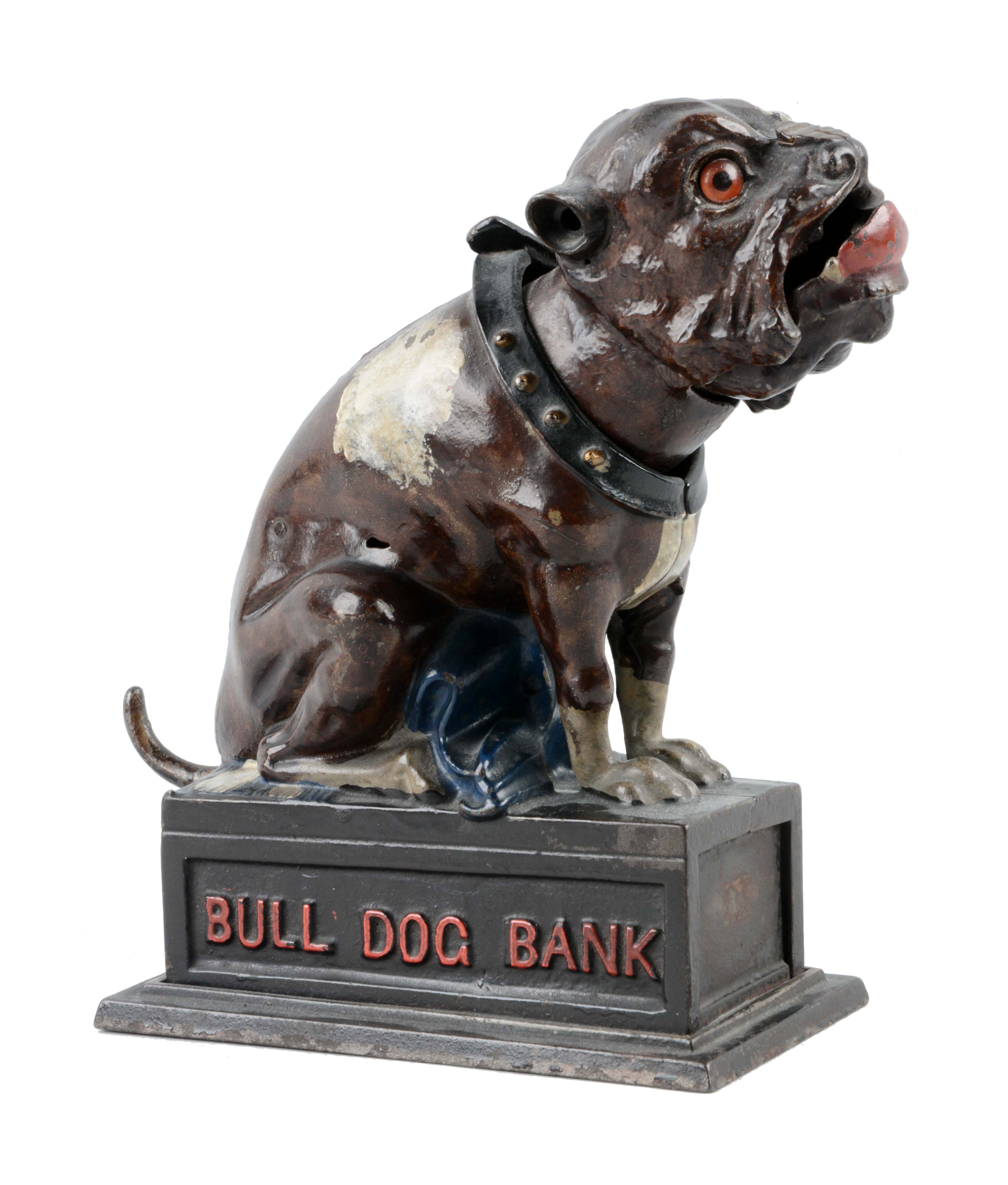 Lot Detail J. & E. STEVENS CAST IRON BULLDOG MECHANICAL BANK.