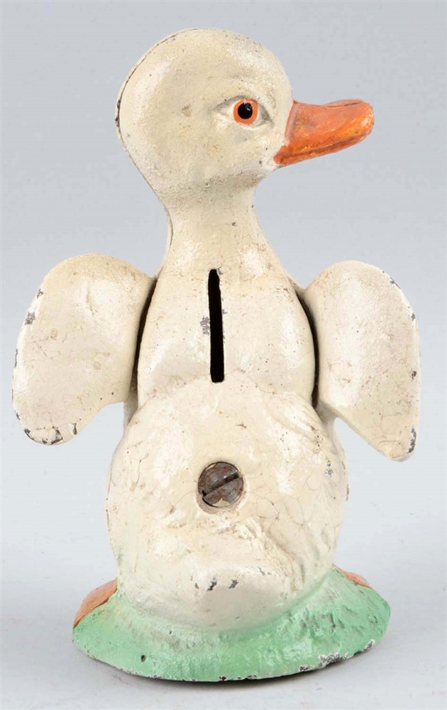 Lot Detail HUBLEY CAST IRON DUCK STILL BANK.