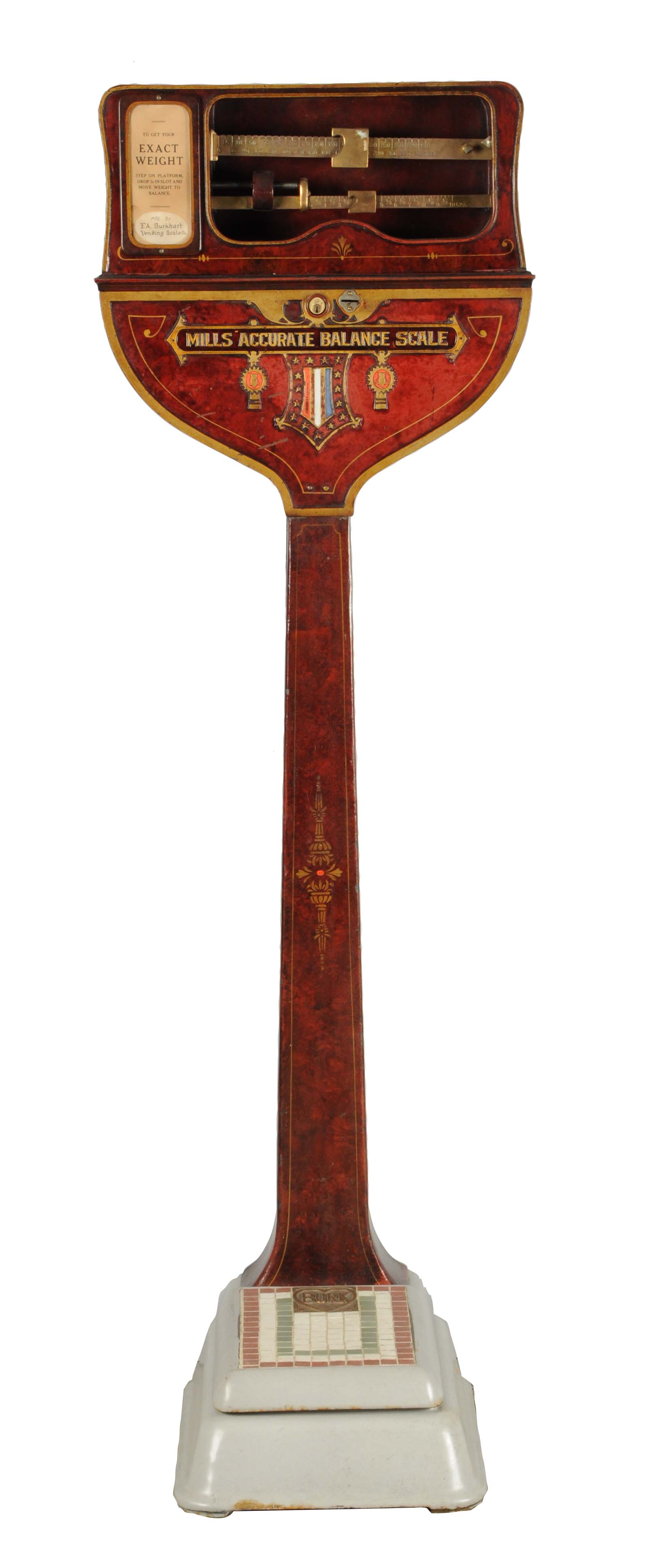 Lot Detail 1¢ COINOPERATED MILLS ACCURATE BALANCE SCALE.