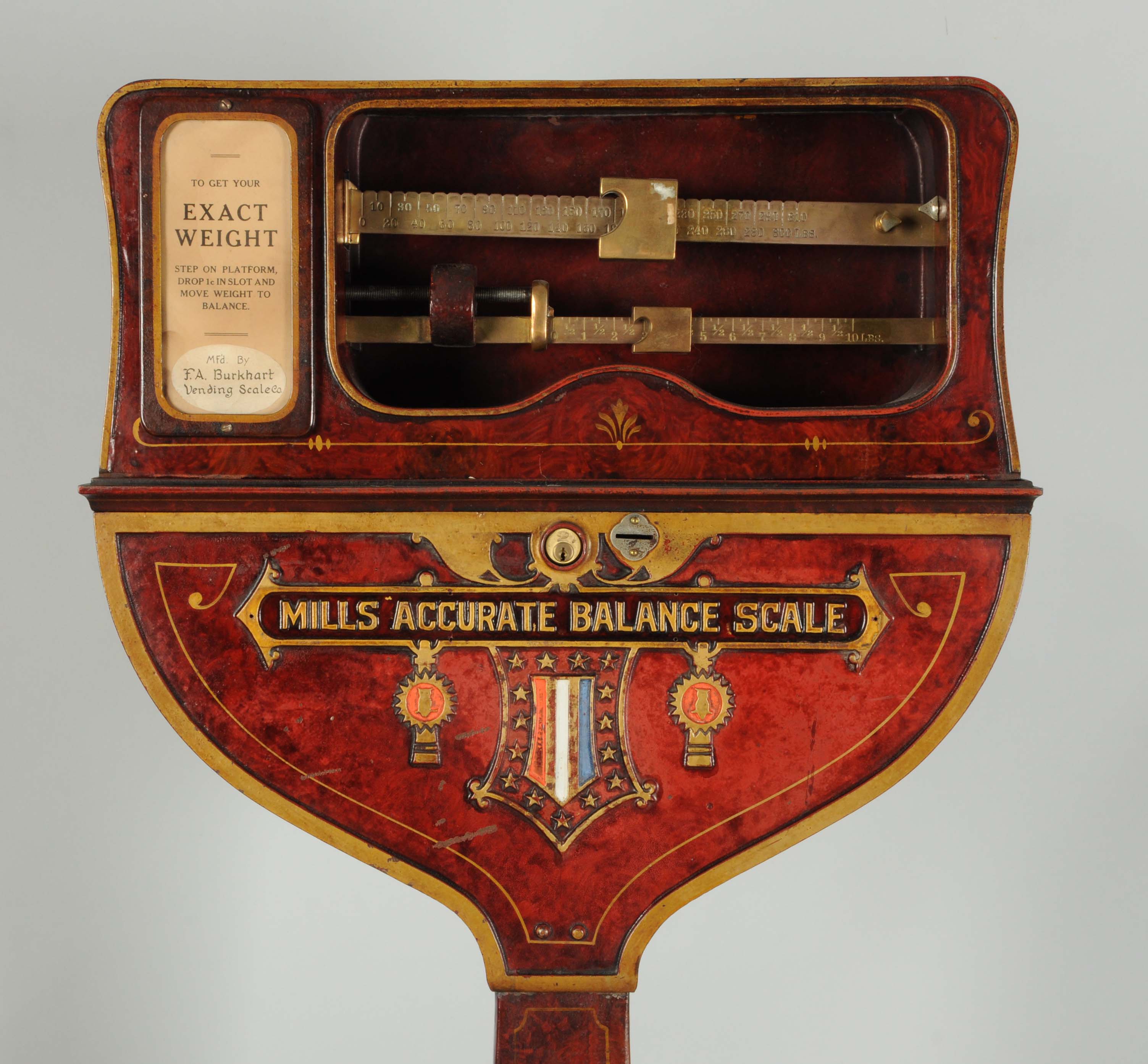 Lot Detail 1¢ CoinOperated Mills Accurate Balance Scale.