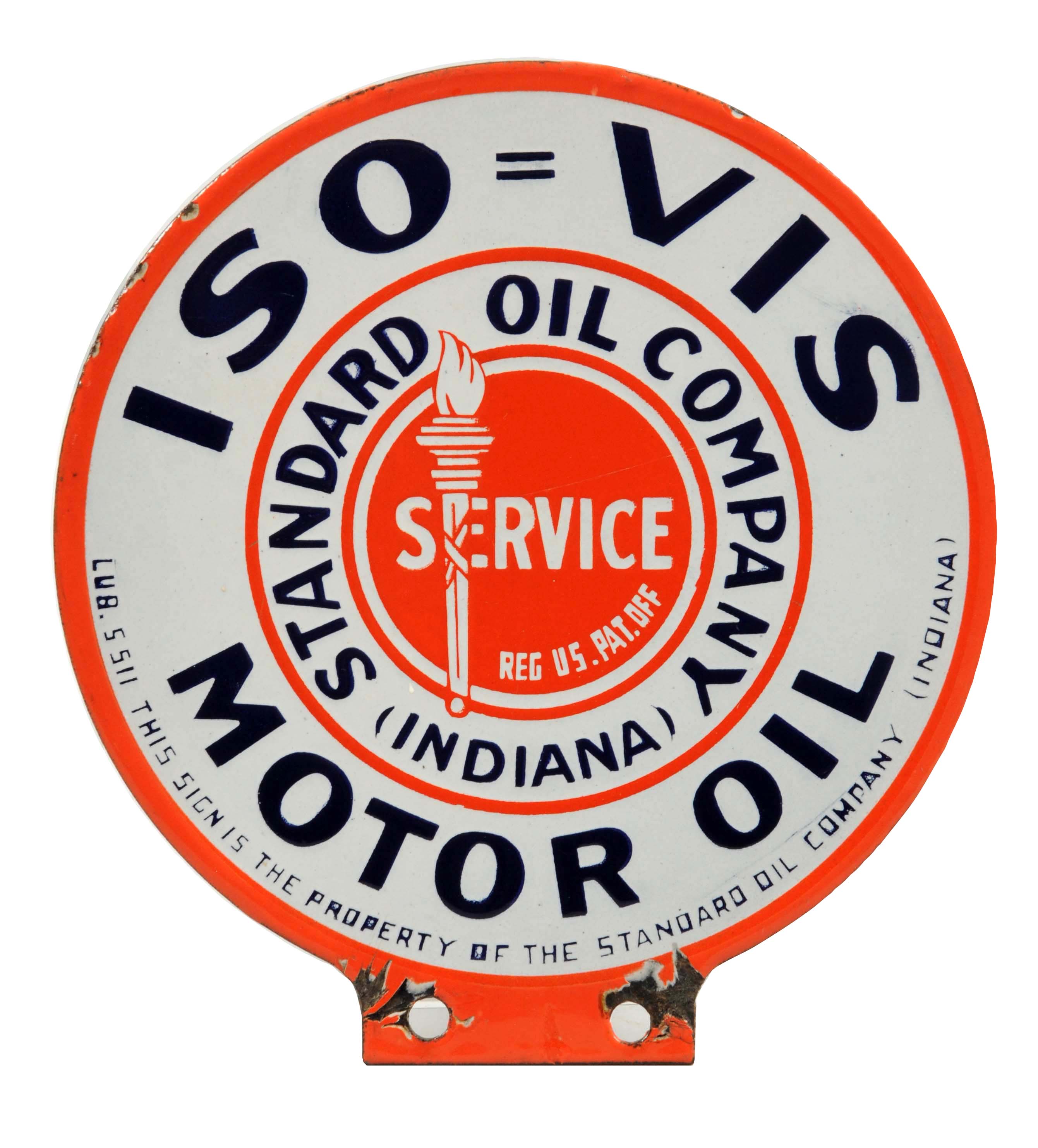 Lot Detail STANDARD OIL (INDIANA) ISO=VIS MOTOR OIL PORCELAIN LUBSTER