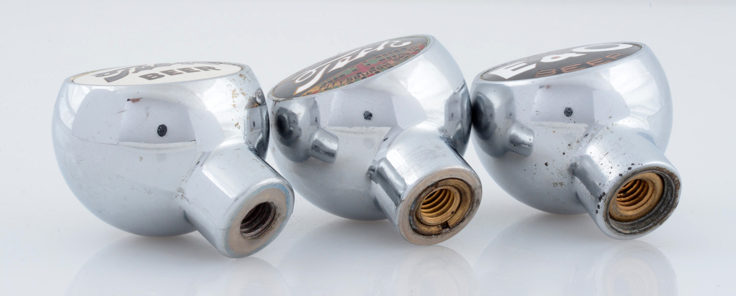 Lot Detail LOT OF 3 PITTSBURGH BREWING CO. TAP KNOBS.