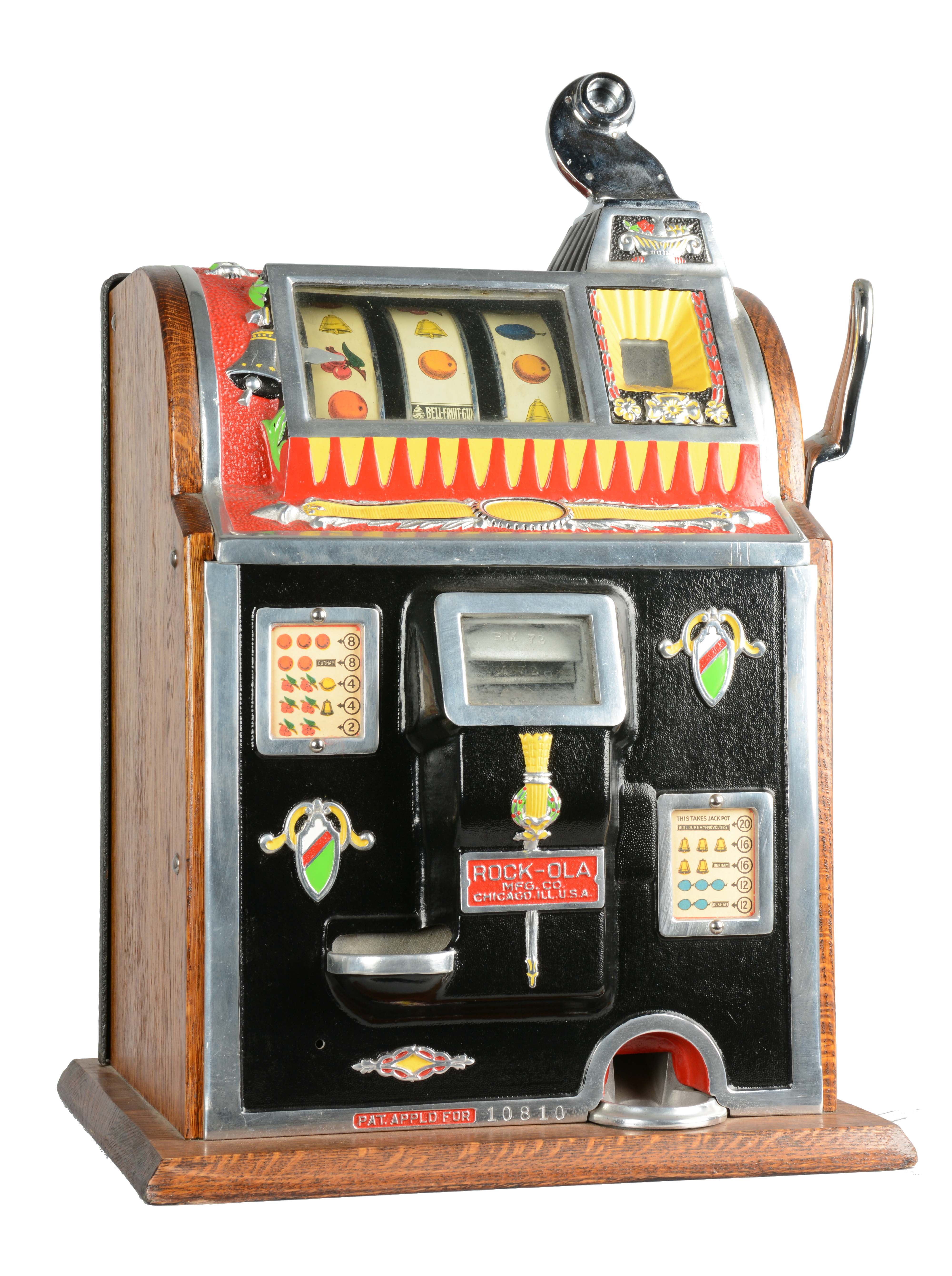 Lot Detail **5¢ MILLS ROCKOLA RESERVE REVAMP SLOT MACHINE.