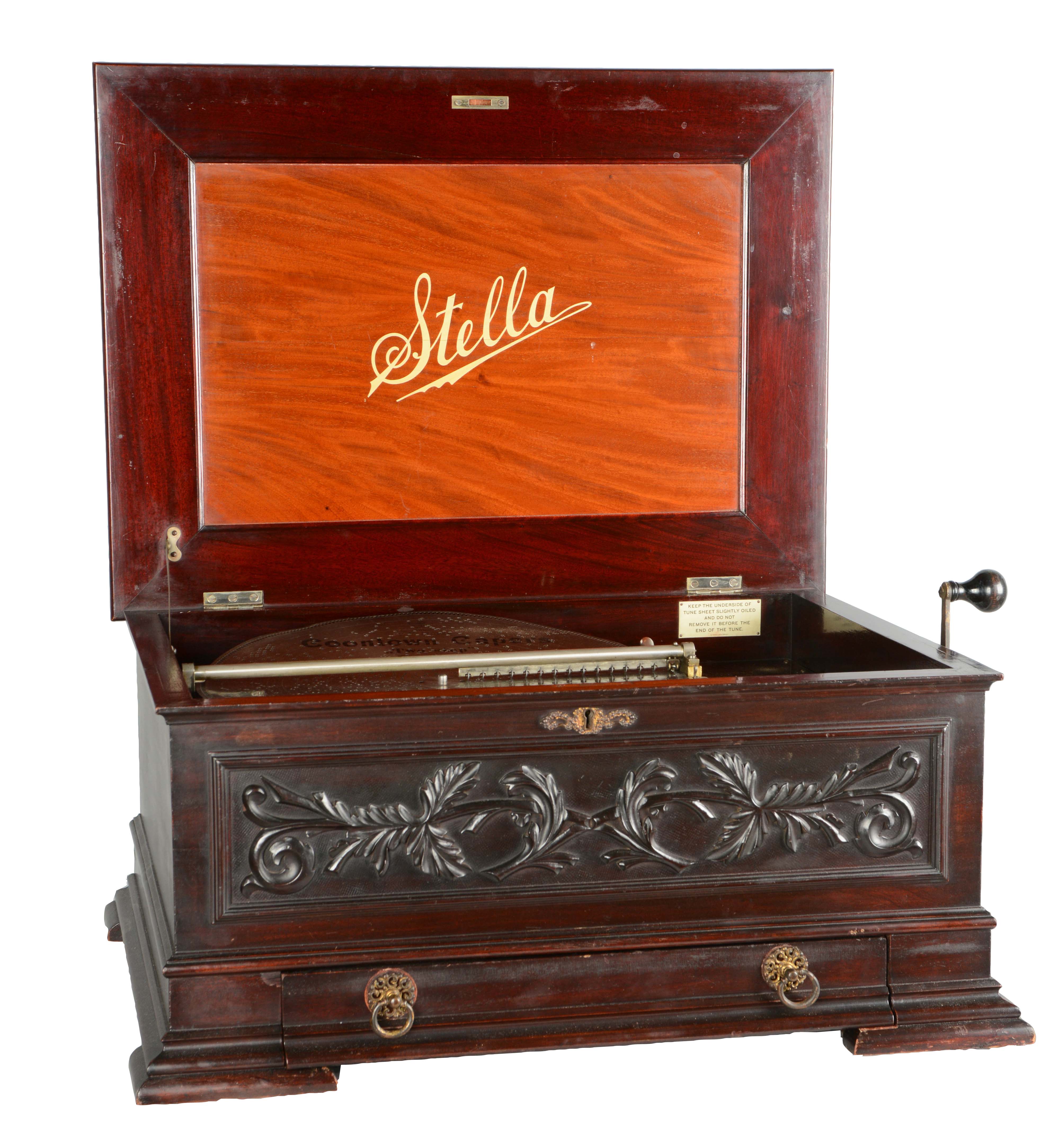 Lot Detail STELLA GRAND DISC MUSIC BOX WITH DISCS.