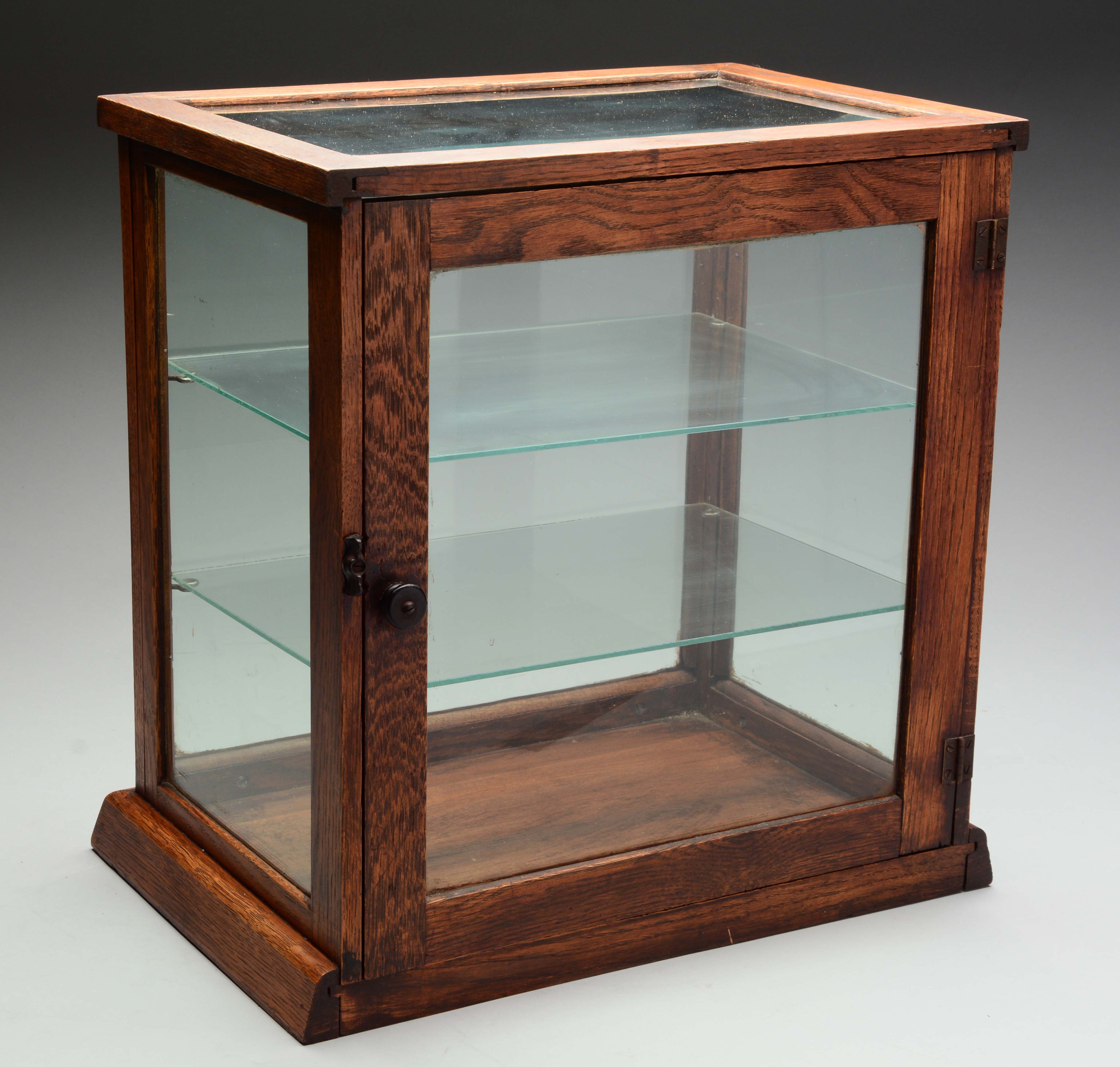 Lot Detail Country Store Oak Display Case.