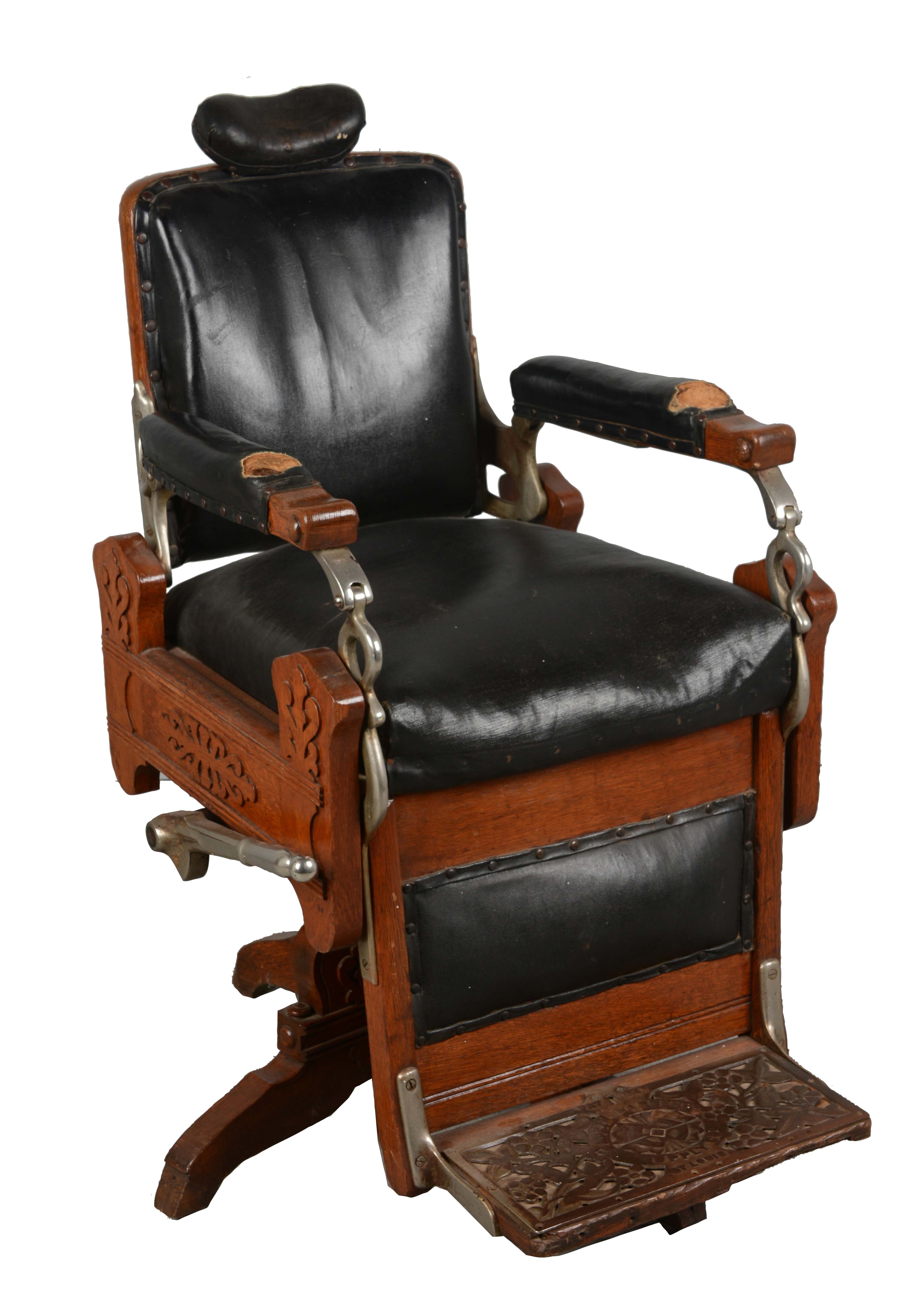 Lot Detail ANTIQUE KOKEN BARBER CHAIR.