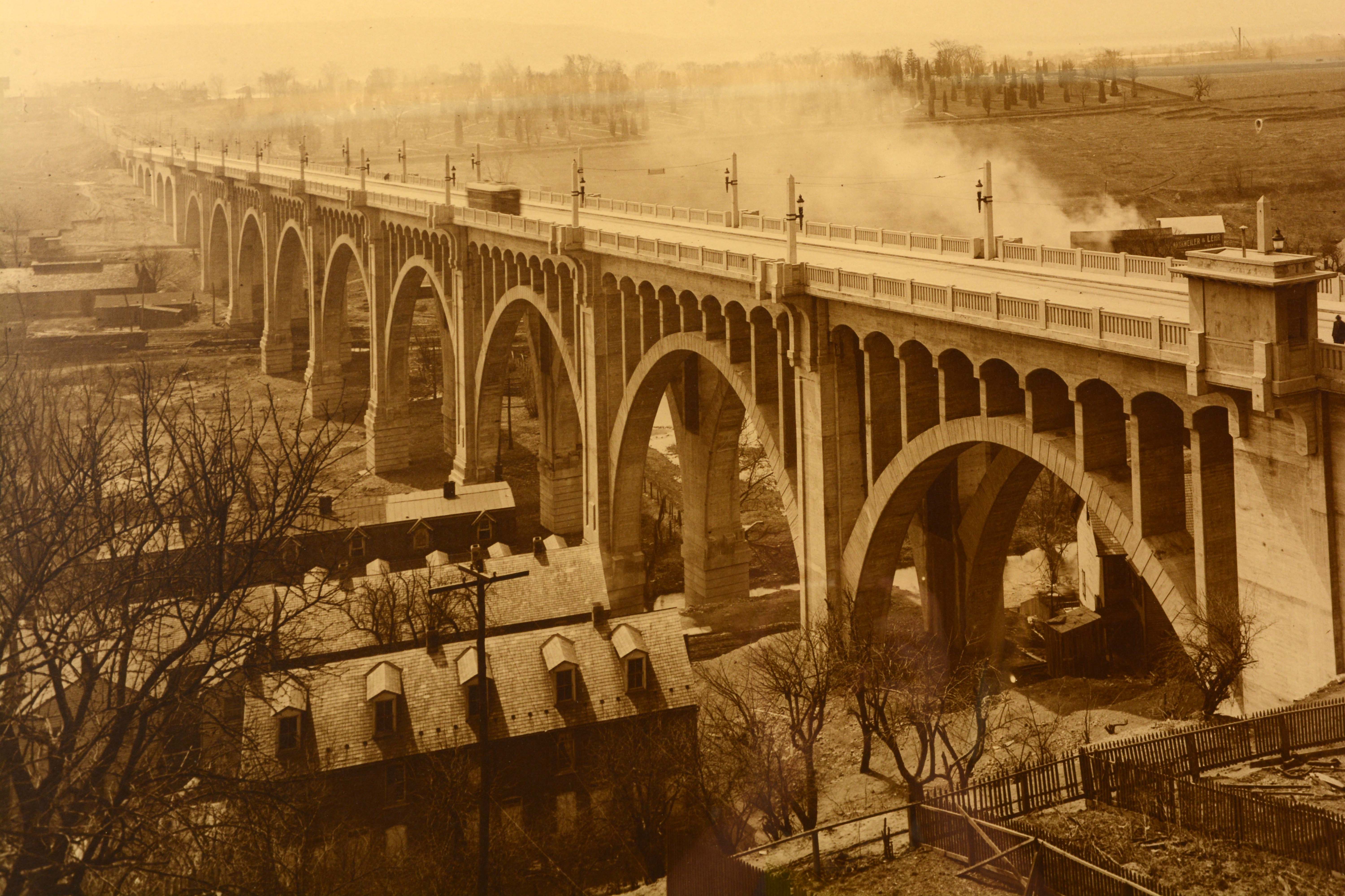Lot Detail OVERSIZED BRIDGE PHOTO IN ALLENTOWN, PA.