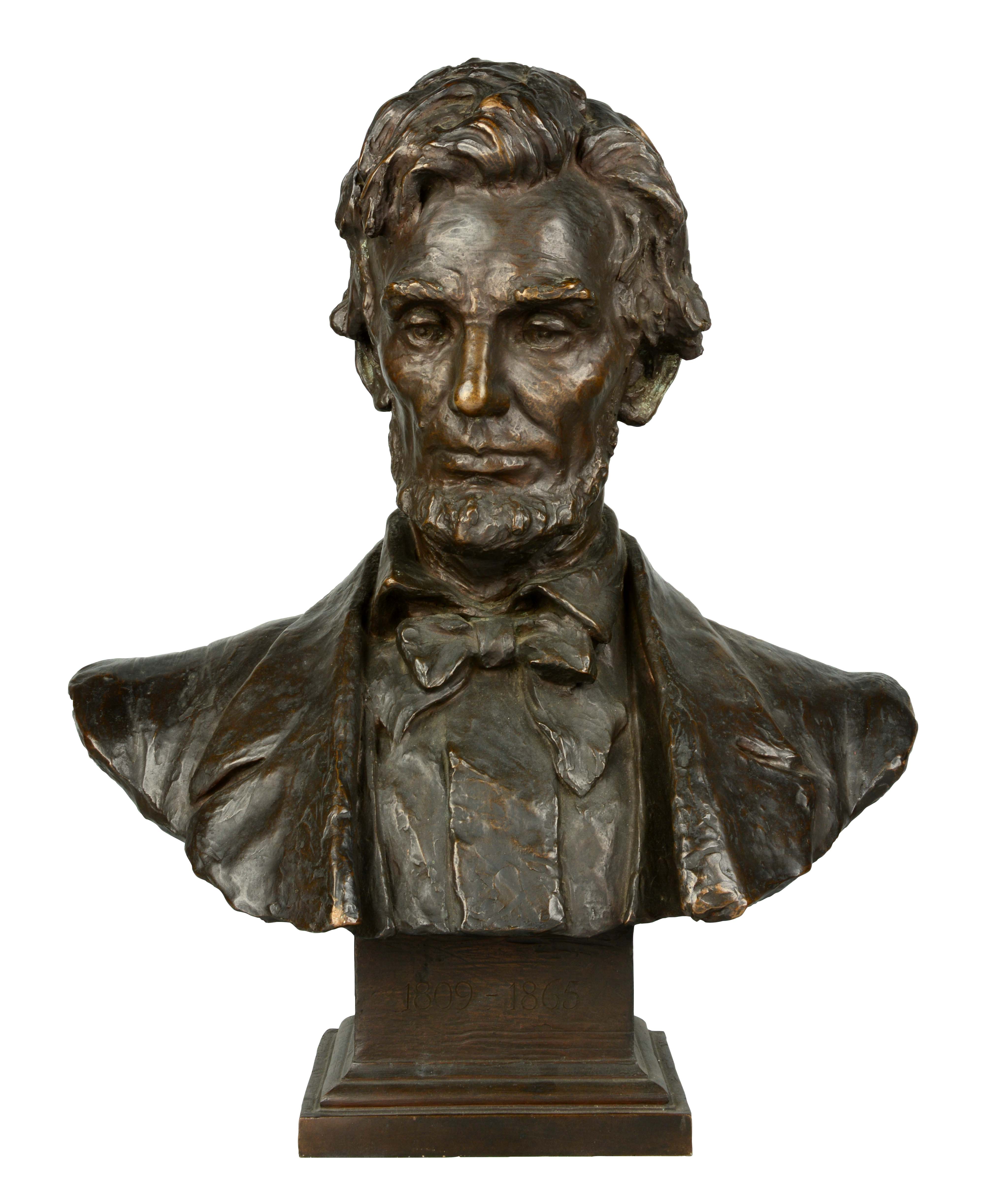 Lot Detail BRONZE BUST OF PRESIDENT LINCOLN.