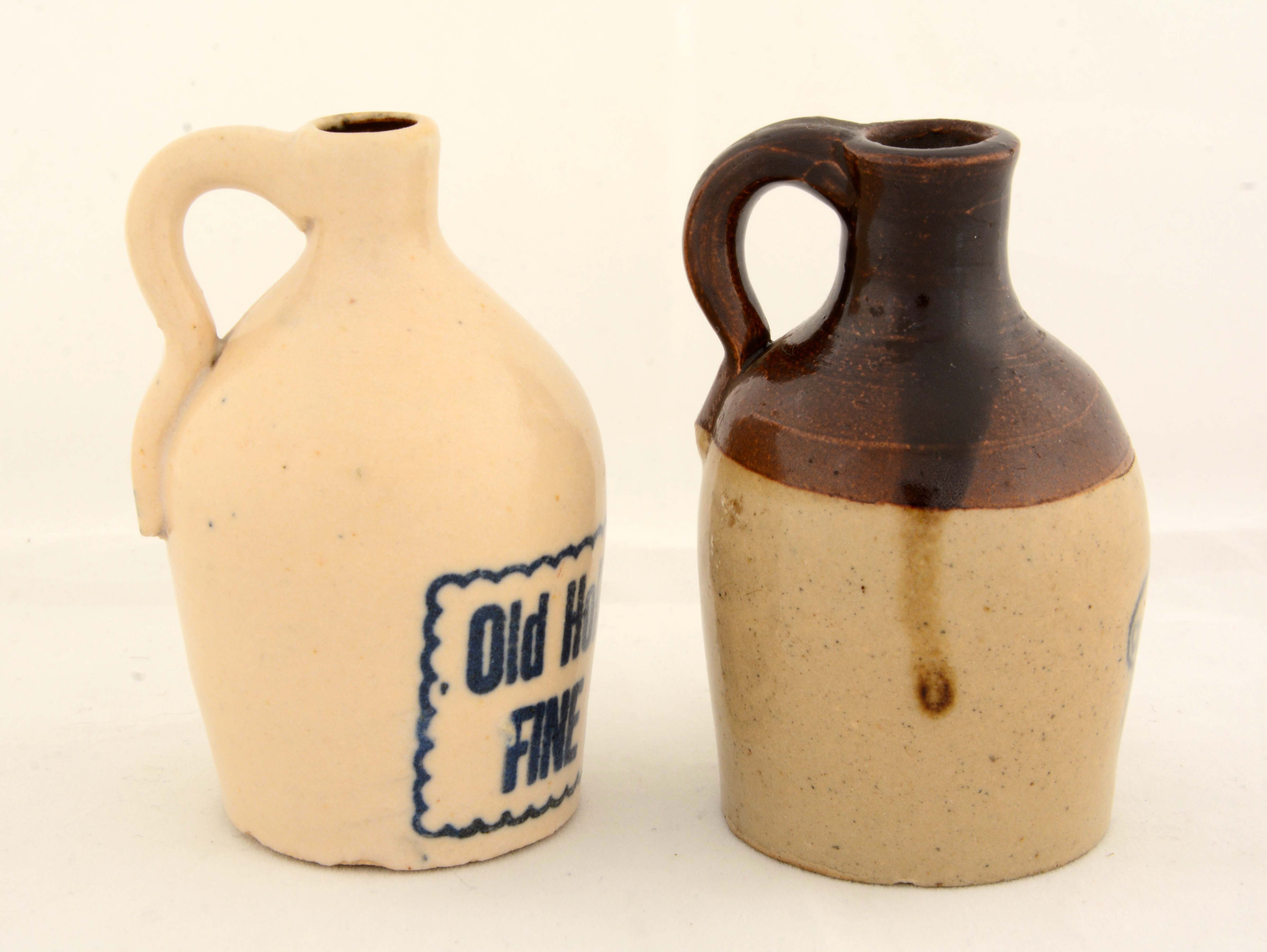 Lot Detail LOT OF 2 SMALL WHISKEY JUGS.